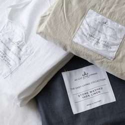 Easy Living Washed 100% Linen Navy - Sheets