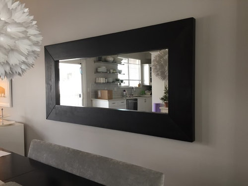 Brighten Up A Dark Framed Mirror, Huge Wall Mirrors Ikea