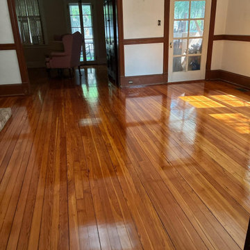 Sand and Finish Old Heart Pine Floors in St. Augustine