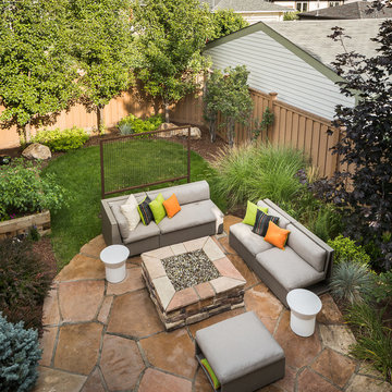 SEATING AND FIRE PIT AREA