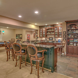 Design ideas for a victorian basement in Indianapolis.