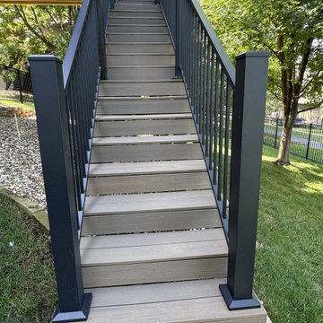 Covered Hillside Deck Addition in Shawnee