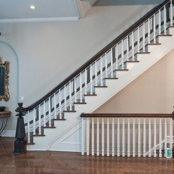 W.47TH ST. - MANHATTAN BROWNSTONE RENOVATION - AFTER PHOTO - STAIRS AND RAILING