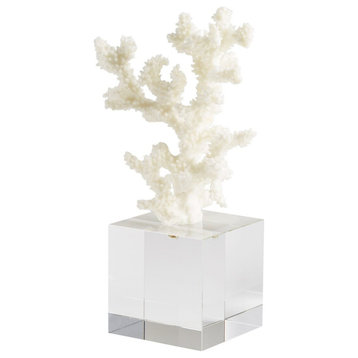 Cordelia Sculpture in White And Clear