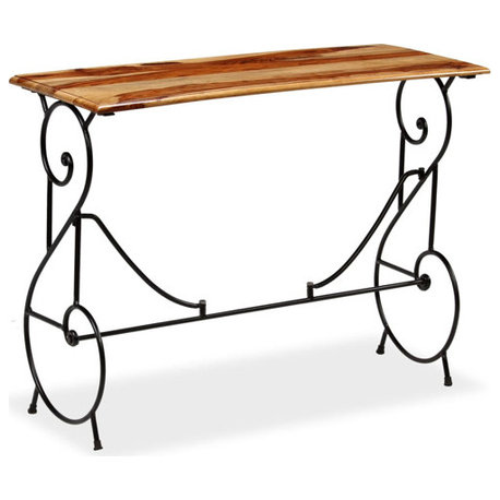 vidaXL Console Table Entryway Table Narrow Side Table Solid Wood Sheesham