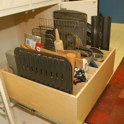 Pull Out Tray Bin - Kitchen Drawer Organizers