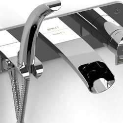 Riobel Salome Collection Wall Mount Tub Faucet Type T/P Coaxial w/ Hand Shower S - Bath Products