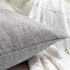 Serenta Textured Velvet Pillow Shell, Set of 4, Steeple Gray