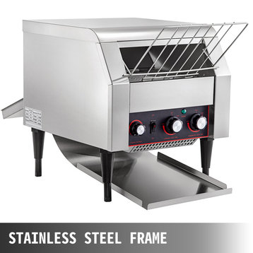 VEVOR Conveyor Toaster Stainless Steel With Double Heating Tubes, 450pcs/Hour