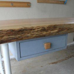Hobby Project - LiveEdge Slab Desk - Drafting Tables