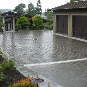 permeable paver driveway