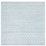Unique Loom - Rug Unique Loom Moroccan Trellis Light Blue Square 8'0x8'0 - With pleasant geometric patterns based on traditional Moroccan designs, the Moroccan Trellis collection is a great complement to any modern or contemporary decor. The variety of colors makes it easy to match this rug with your space. Meanwhile, the easy-to-clean and stain resistant construction ensures it will look great for years to come.