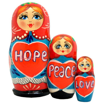 Hope Peace Love 3 Piece Nest