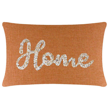 Sparkles Home Shell Home Pillow - 14x20" - Orange