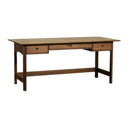 Modern Shaker Campaign Desk - Desks And Hutches
