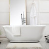 Elegant BT10267GW 67"Soaking Bathtub, Glossy White