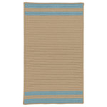 Colonial Mills - Denali End Stripe Rug, Federal Blue 5'x8' - Denali End Stripe - Federal Blue 5'x8'DE25R060X096S Denali End Stripe - Federal Blue 5'x8' Rug, 100% Polypropylene - Rectangle. Understated show-stopper. Double-striped. Classic design matches your home. Put it under dining room table. Accentuate your sunroom. Refine your patio. Neutral base color . Muted accents.  Stain/Fade/Mildew Resistant: This item maintains its color  and holds up well in damp spaces such as bathrooms, basements, kitchens and even outdoors, Reversible: This rug is crafted to last  and last. Reversibility adds longevity with twice the wear and tear.