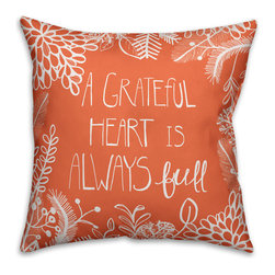 A Grateful Heart is Always Full Pillow - Products