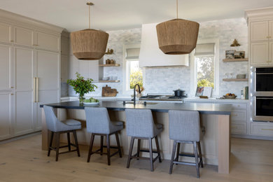 Example of a transitional kitchen design in Other