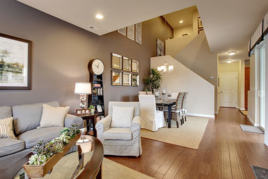 Inspiration for a contemporary living room remodel in Seattle