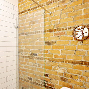 75 Small Brick Wall Bathroom Ideas You'll Love - March, 2023 | Houzz