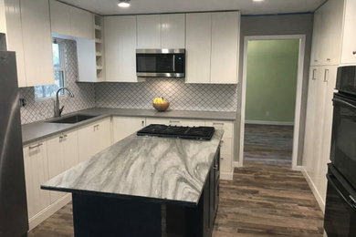 Minimalist kitchen photo in Other