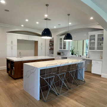 Expansive Gourmet Kitchen and Family Room