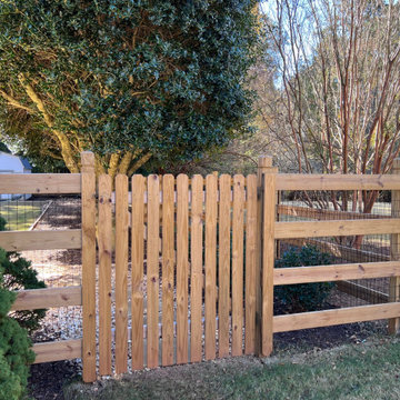 4 Rail Residential Fence with wire