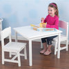 Kidkraft Kids Room Decorative Aspen Table And Chair Furniture Set White
