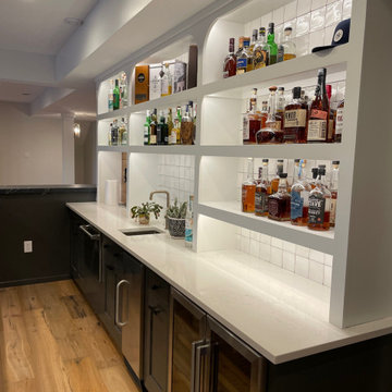 Finished Basement in Marshall Township With Custom Bar and Beer Tap