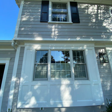 Siding Installation - James Hardie Lap Siding in Pearl Gray