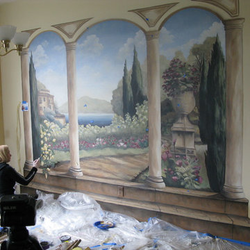 Stunning Trompe L' oeil Murals