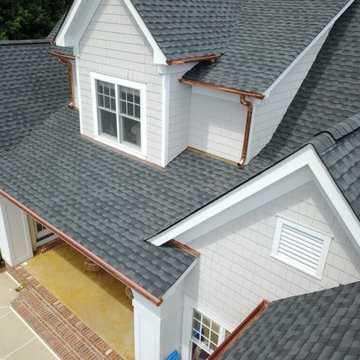 Copper Gutters and Downspouts