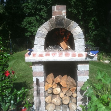 The Schelzi Family Wood Fired Brick Pizza Oven in Massachusetts