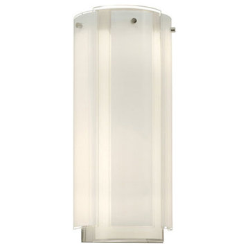 Velo 18" Sconce With Polished Chrome Finish and White/Clear Shade