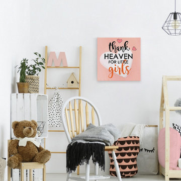 "Thank Heaven for Little Girls" Painting Print on Wrapped Canvas