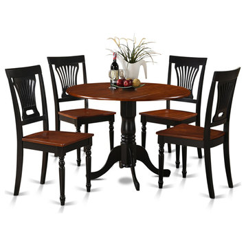 5 Pc Small Kitchen Table And Chairs Set -Table And 4 Dinette Chairs