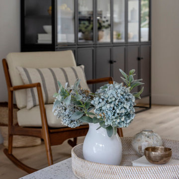 Edgemont living room and fireplace