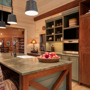 Rustic Cabin Kitchen Interior Design Shoot