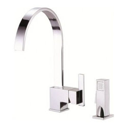 Danze Sirius Single Handle Kitchen Faucet with Spray D401544 - Kitchen Faucets