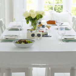 Monogram Flower Tablecloth - Tablecloths