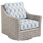 Tommy Bahama - Seabrook Outdoor Swivel Glider Chair Tommy Bahama - The Seabrook Outdoor Swivel Glider Chair Tommy Bahama features a herringbone pattern of all-weather wicker with blended shades of ivory, taupe, and gray and pairs perfectly with the matching ottoman (sold separately).
