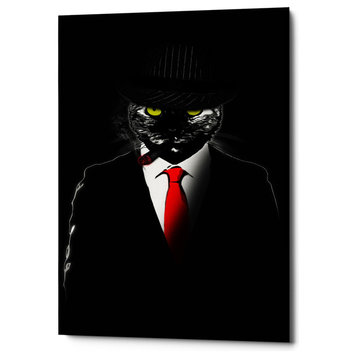 Cortesi Home "Mobster Cat" by Nicklas Gustafsson, Giclee Canvas Art, 18"x26"