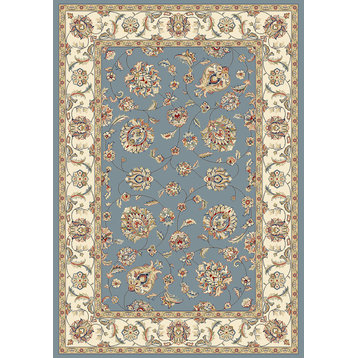 Ancient Garden 57365-5464 Area Rug, Light Blue And Ivory, 12'X15'