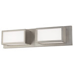 Livex Lighting - Livex Lighting 10132-91 Sutter - 18" 16W 2 LED ADA Bath Vanity - Reinvigorate any bathroom with the contemporary flSutter 18" 16W 2 LED Brushed Nickel Satin *UL Approved: YES Energy Star Qualified: n/a ADA Certified: YES  *Number of Lights: Lamp: 2-*Wattage:8w LED bulb(s) *Bulb Included:Yes *Bulb Type:LED *Finish Type:Brushed Nickel