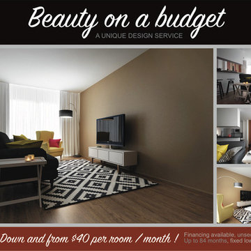 BEAUTY ON A BUDGET. Unique design service.