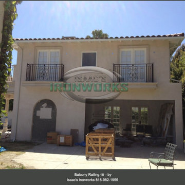 Balcony Railings (Juliet Balcony) Custom Made by Isaac's Ironworks
