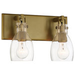 Minka Lavery - Tiberia Two Light Bath Bar, Soft Brass - Stylish and bold. Make an illuminating statement with this fixture. An ideal lighting fixture for your home.