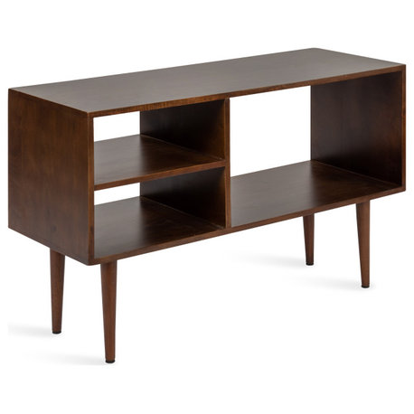 Locklear Wood Console Table, Walnut Brown 38x14x25