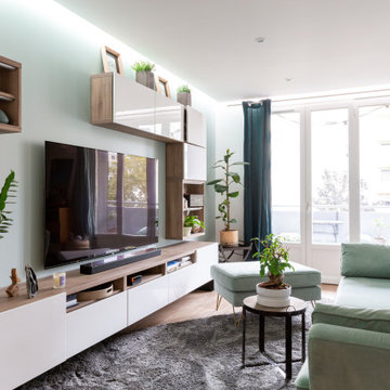 Redistribution et aménagement d'un appartement des années 70